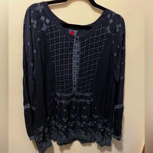 NWT Johnny Was freedom tunic blue sz medium‎
